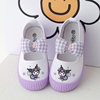 幼儿园室内鞋软底儿童小白鞋运动鞋，透气女童帆布鞋紫色，宝宝白布鞋(白布鞋)