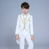 儿童礼服燕尾服套装，花童礼服男童钢琴，演出服主持婚礼西装魔术服