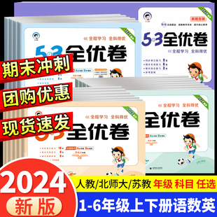 2024版53全优卷二年级上册下册一年级三四五六年级，语文数学英语试卷测试卷全套期末冲刺人教版小学练习题卷子5.3天天练单元电子版