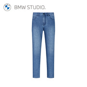 BMW Studio宝马男装秋冬季简约时尚休闲直筒百搭男士牛仔裤
