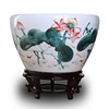 景德镇陶瓷器养金鱼缸创意，特大小号乌龟，缸水族箱养睡莲花
