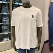 CK Jeans韩国23夏J400168男士休闲圆领透气简约宽松短袖T恤
