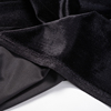 黑色加密进口垂坠加厚丝绒，布料弹力不倒绒，金丝绒天鹅绒设计师面料