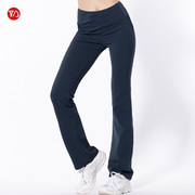 TOUCH AEROBIC女式瑜伽裤显腿长高腰提臀高弹力速干微喇长裤9102