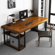 轻奢实木电脑桌家用电脑台式桌，学生书桌写字台，加厚桌面老板办公桌