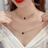 蛇骨链玫瑰金不掉色钛钢项链女高级设计感小众颈链锁骨链不褪色