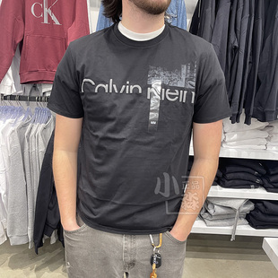 ckcalvinklein男士夏季舒适透气日常休闲字母圆领短袖t恤衫