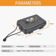 箭头收纳盒箭羽箭尾装配件盒子箭头存放整理盒