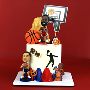 蛋糕装饰篮球鞋摆件迷你球鞋篮球男孩男神生日派对篮球主题蛋糕
