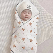 2条产房婴儿包裹被纯棉a类春夏季加厚包单初生宝宝包巾新生襁褓巾