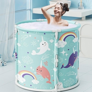 泡澡桶浴桶成人洗澡浴盆浴缸家用大人沐浴桶免安装可折叠圆形保温