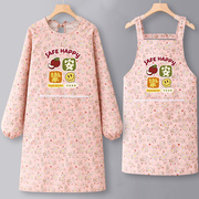围裙厨房家用长袖2023纯棉，网红做饭罩衣餐饮专用洋气工作服女