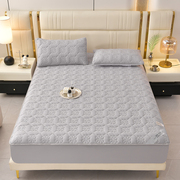 四季夹棉床笠加厚床罩席梦思床垫，保护罩防尘床单防滑床套定制