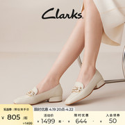 Clarks其乐赛伦系列女鞋秋季通勤女鞋乐福鞋舒适单鞋豆豆鞋