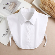 韩版白色衬衫领女假衣领搭配毛衣卫衣假尖领圆领减龄衬衣领假领子