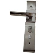 防盗门把手304不锈钢面板大门拉手，门锁具通用型豪华机械门锁室外
