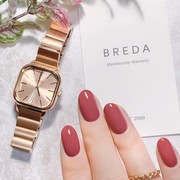 BREDA手表女款复古方形表盘小众轻奢简约冷淡风欧美石英时尚腕表