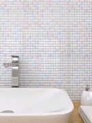 水晶玻璃马赛克背景墙石材北欧玄关，游泳池客厅装饰卫生间浴室瓷砖