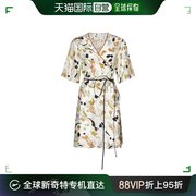 香港直邮alysi女士，v领系带，连衣裙