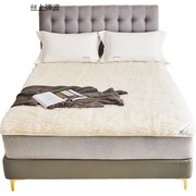 羊毛床垫软垫冬季床褥子垫被，加厚垫褥家用单人冬天保暖羊羔绒垫子