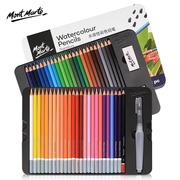 蒙玛特水溶性彩铅笔手绘画学生美术生用24色36色涂鸦彩绘笔套装彩