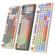 炫银狐k820游戏有线键盘，鼠标套装俄文，俄语三拼色发光电脑键盘跨境