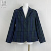 yun韫2024春季女装西装，领大口袋修身显瘦短款休闲风衣外套