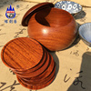 红木杯垫整木料制作小山竹型隔热垫实木质杯托缅甸花梨工艺品摆件