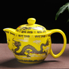 陶瓷茶壶带过滤网功夫茶壶，青花双层防烫大容量泡茶壶家用大容量