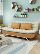 可折叠两用多功能沙发床小户型，客厅卧室双人推拉储物科技布沙发(布沙发)