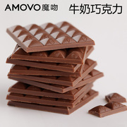 amovo魔吻牛奶巧克力考维曲纯可可脂零食，儿童比利时进口料