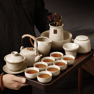 茶具套装家用2024茶壶盖碗，泡茶具汝窑茶杯茶盘功夫茶具套装