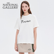 英国国家美术馆梵高系列向日葵印花圆领T恤短袖文化衫生日礼物