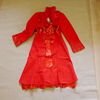 27大红色冬款羊毛女士两件套吊带裙+短外套 新娘套装XXL/3XL