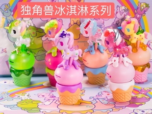tokidoki奇多奇独角兽冰淇淋，联名兔斯基系列少女可爱公仔手办