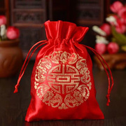 结婚手礼婚礼织锦袋，婚庆用品中国风，喜糖盒抽绳喜糖袋子