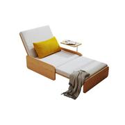 日式原木风单人沙发床，伸缩折叠床客厅卧室，两用小户型布艺沙发定制