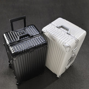 高档加厚铝框拉杆箱万向轮超大容量旅行箱出国托运工具箱32寸行李