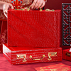 彩礼钱盒子红色礼金盒结婚提亲订婚聘礼箱包万元用品大全10万箱子