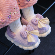 儿童棉拖鞋女童卡通可爱冬季保暖防滑室内外家居宝宝棉鞋亲子鞋