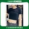 日本直邮MURUA 女士圆形标志短款T恤 2023秋季 适配各种下装