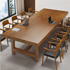 简约现代实木长桌会议桌培训桌办公家具洽谈桌职员桌桌椅组合