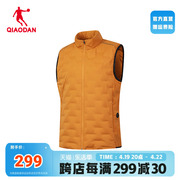 中国乔丹羽绒马甲男2024冬季男士，运动户外跑步马夹保暖外套男