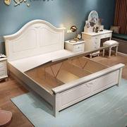 5YA1韩式双人床现代简约主卧轻奢欧式公主田园风格床美式家具储物