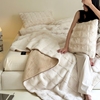 加厚丹麦雕绒皮草毯子单人沙发，法兰绒毛毯双人，床边保暖珊瑚绒盖毯