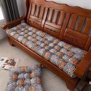 加厚实木沙发垫四季通用长条，垫子老式木质三人，位座垫红木沙发坐垫