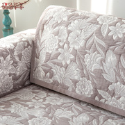 棉质提花布艺沙发垫四季通用沙发座垫美式欧式沙发套罩全盖布定制