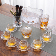 日式玻璃茶具家用高档盖碗，冲茶壶功夫茶杯，泡茶套装轻奢办公室会客