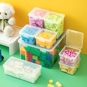 透明小颗粒乐高收纳盒积木收纳箱儿童玩具，零件分类整理箱分格分装