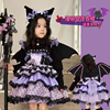库洛米衣服女童蛋糕裙，连衣裙秋冬装紫色cos服儿童裙子生日公主裙